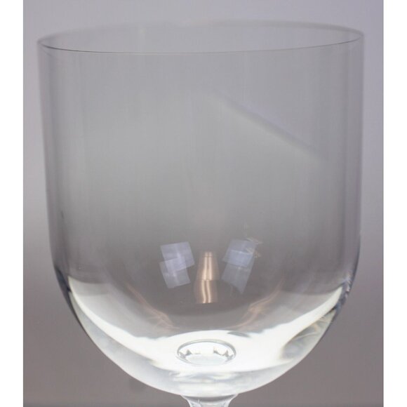 Clear Wine Glass Crystal Goblet Ribbed Column Stem Barware Red White Tableware - Picture 5 of 8